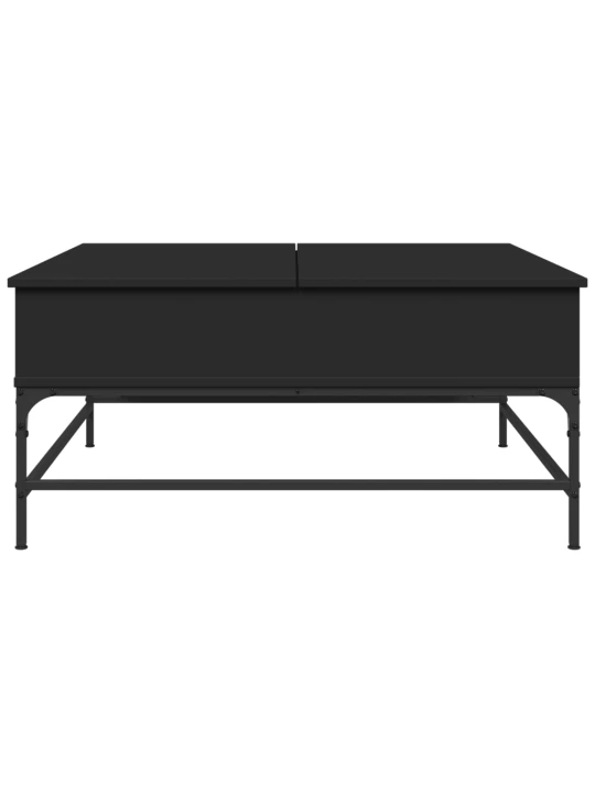 Konferenční stolek černý 95 x 95 x 45 cm kompozitní dřevo a kov