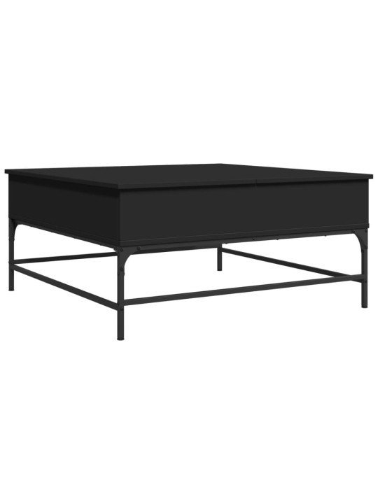 Konferenční stolek černý 95 x 95 x 45 cm kompozitní dřevo a kov