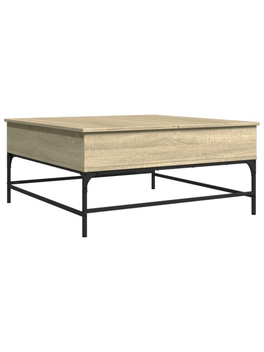 Konferenční stolek dub sonoma 95 x 95 x 45 cm kompozit a kov