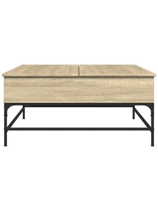 Konferenční stolek dub sonoma 95 x 95 x 45 cm kompozit a kov