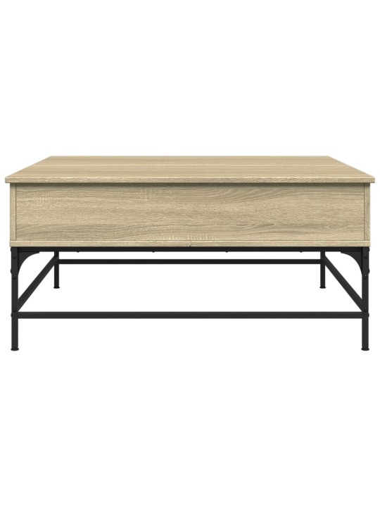 Konferenční stolek dub sonoma 95 x 95 x 45 cm kompozit a kov
