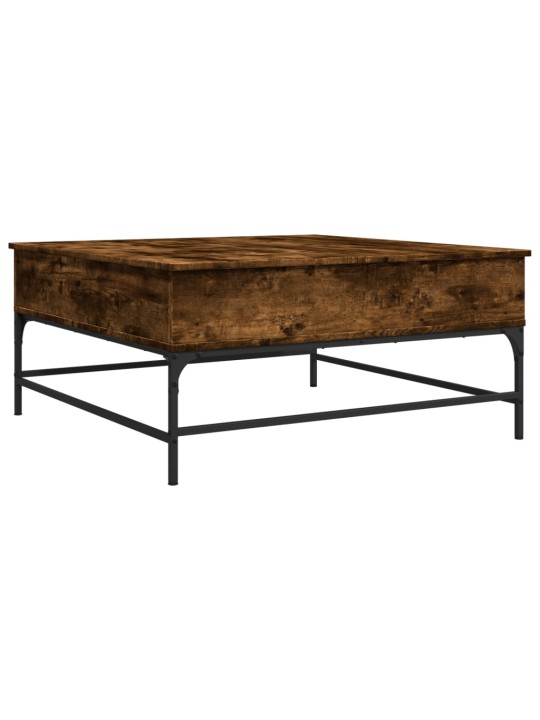 Konferenční stolek kouřový dub 95 x 95 x 45 cm kompozit a kov