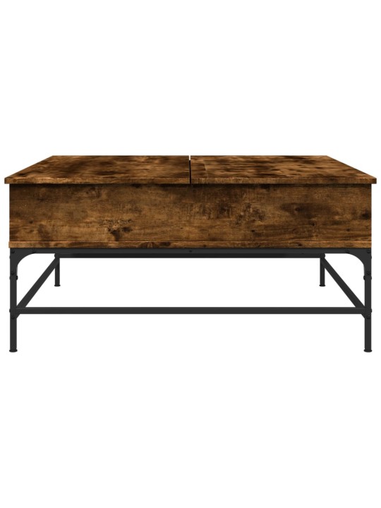 Konferenční stolek kouřový dub 95 x 95 x 45 cm kompozit a kov