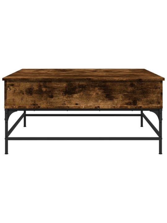 Konferenční stolek kouřový dub 95 x 95 x 45 cm kompozit a kov
