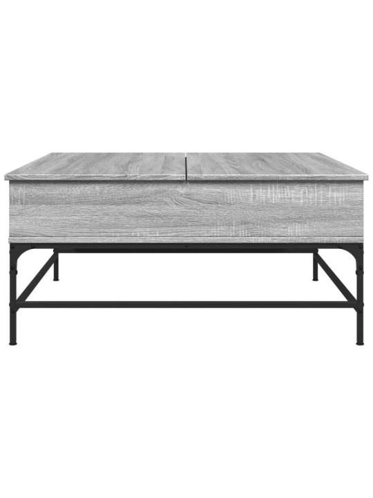 Konferenční stolek šedý sonoma 95 x 95 x 45 cm kompozit a kov