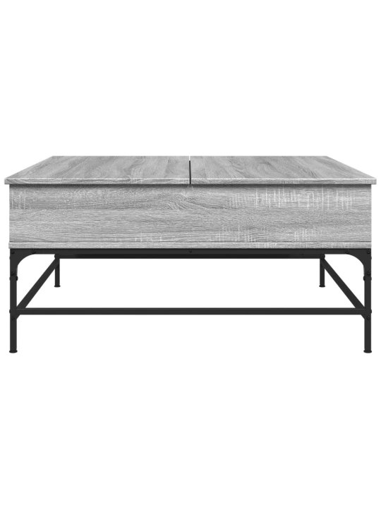 Konferenční stolek šedý sonoma 95 x 95 x 45 cm kompozit a kov