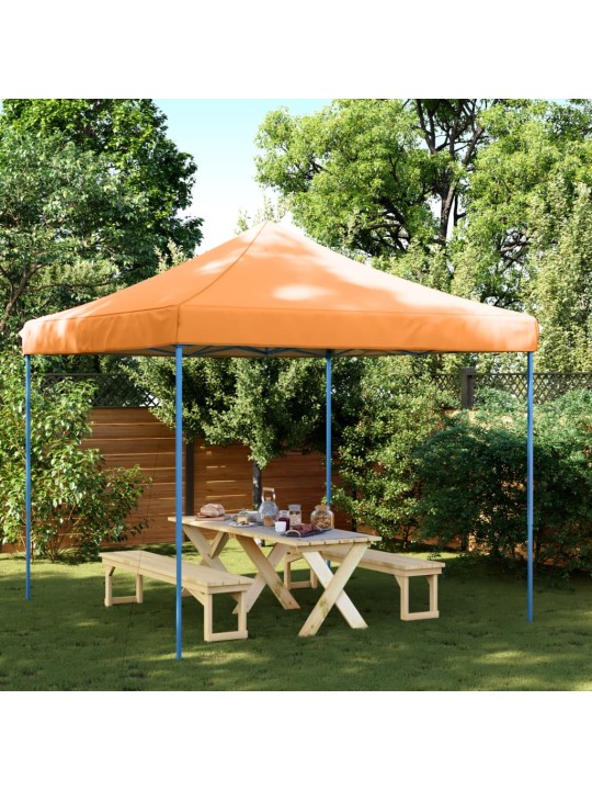Skládací party stan pop-up oranžový 292 x 292 x 315 cm