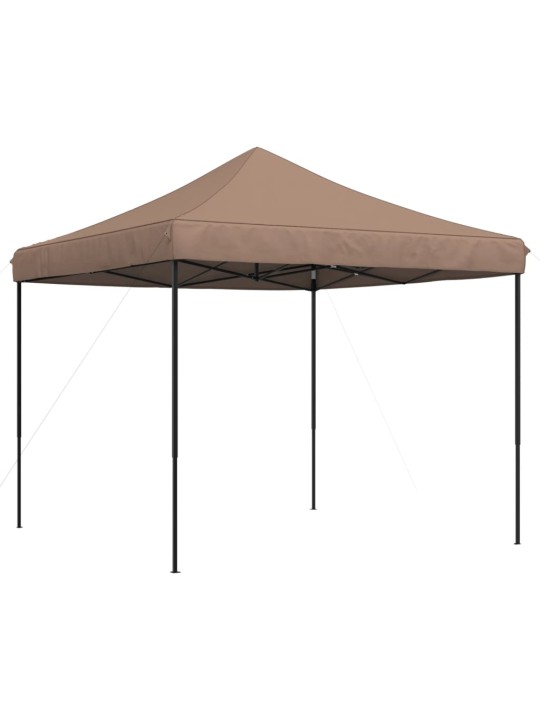 Skládací party stan pop-up hnědý 292 x 292 x 315 cm