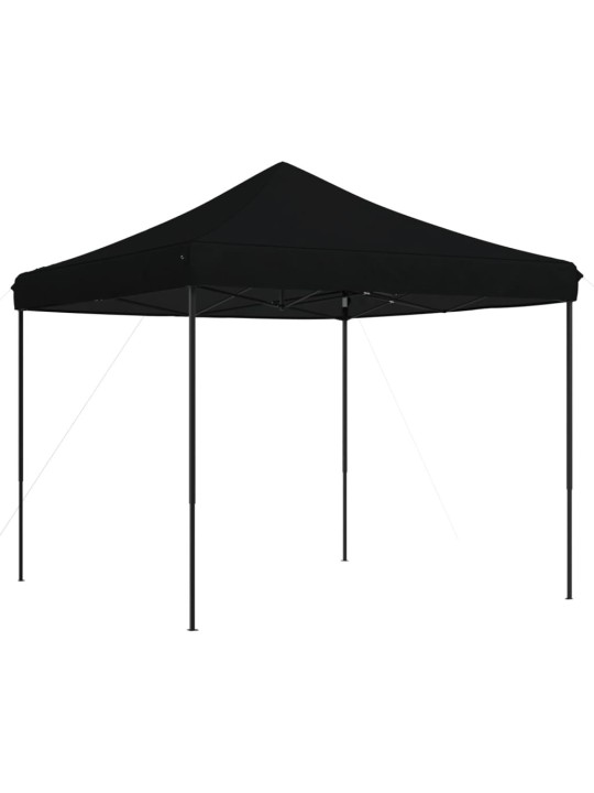 Skládací party stan pop-up černý 292 x 292 x 315 cm