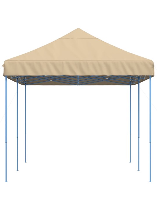 Skládací party stan pop-up béžový 580 x 292 x 315 cm