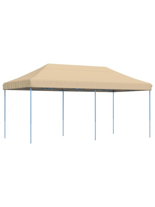 Skládací party stan pop-up béžový 580 x 292 x 315 cm