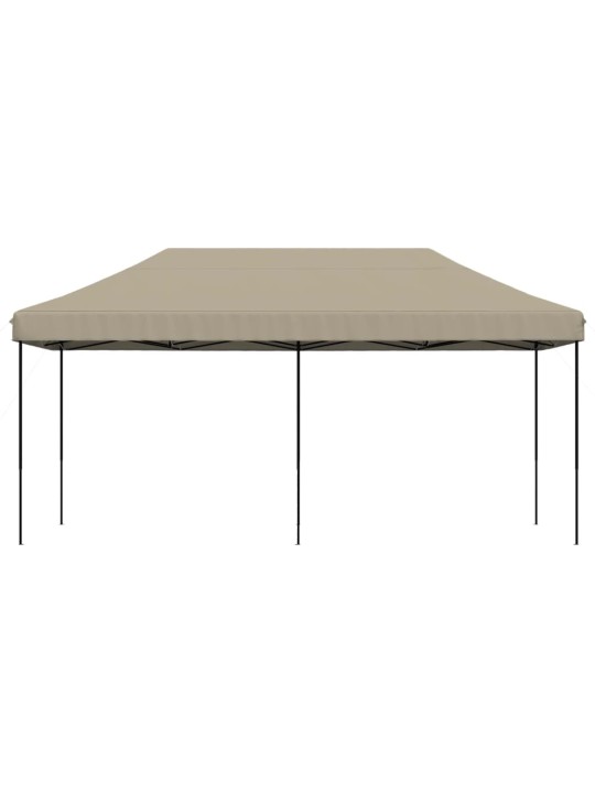 Skládací party stan pop-up taupe 580 x 292 x 315 cm