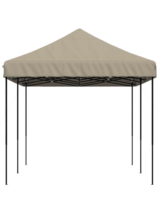 Skládací party stan pop-up taupe 580 x 292 x 315 cm
