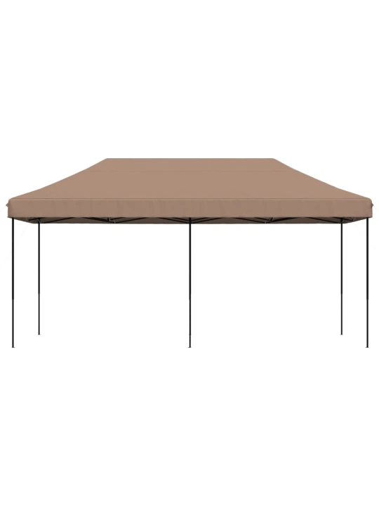 Skládací party stan pop-up hnědý 580 x 292 x 315 cm