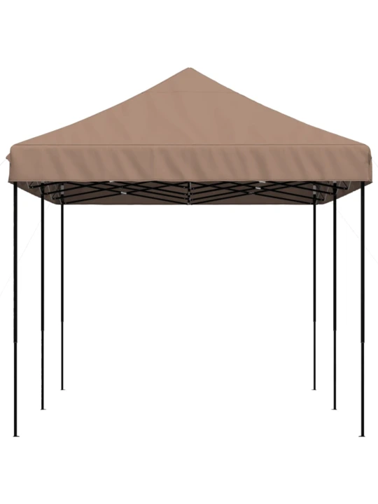 Skládací party stan pop-up hnědý 580 x 292 x 315 cm