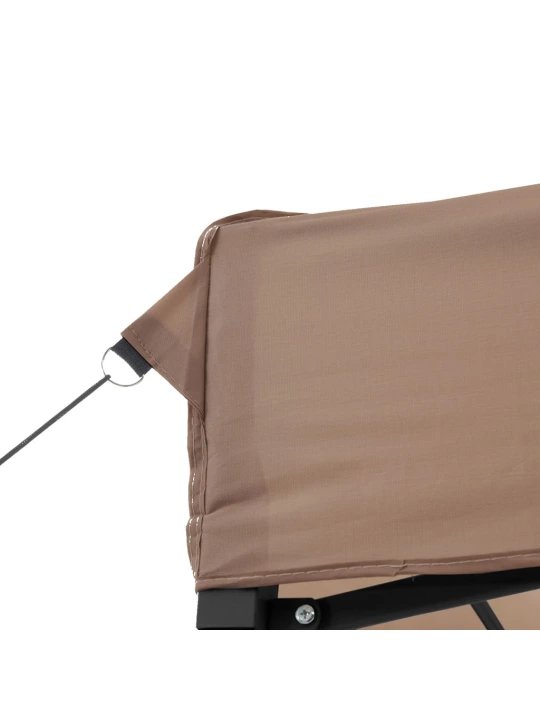 Skládací party stan pop-up hnědý 580 x 292 x 315 cm