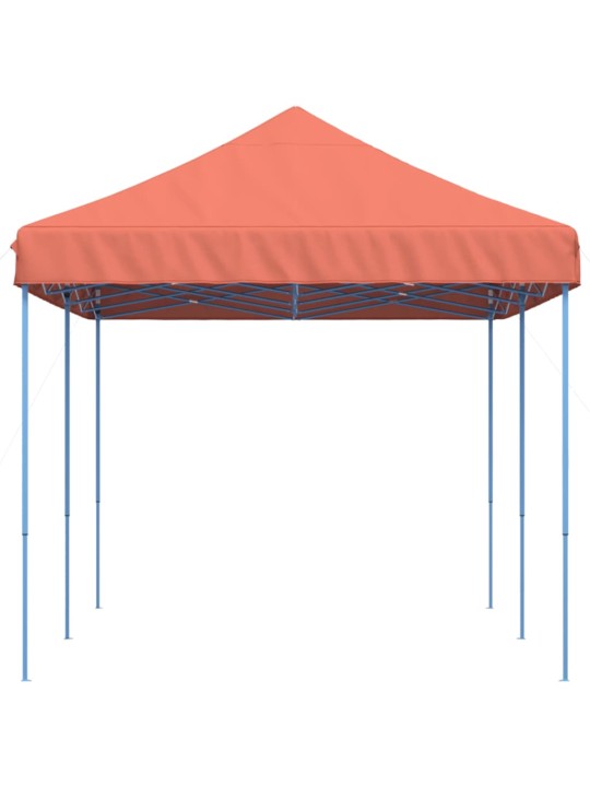 Skládací party stan pop-up terakota 580 x 292 x 315 cm