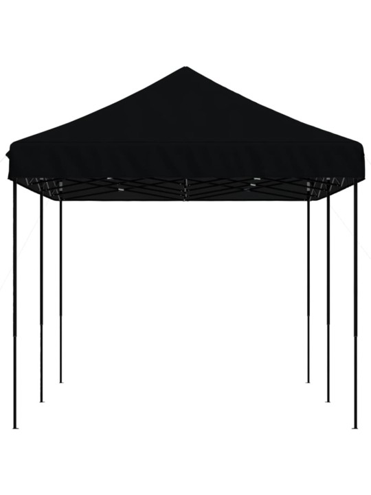 Skládací party stan pop-up černý 580 x 292 x 315 cm