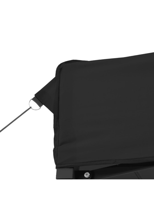 Skládací party stan pop-up černý 580 x 292 x 315 cm
