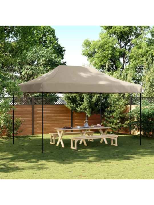 Skládací party stan pop-up taupe 440 x 292 x 315 cm