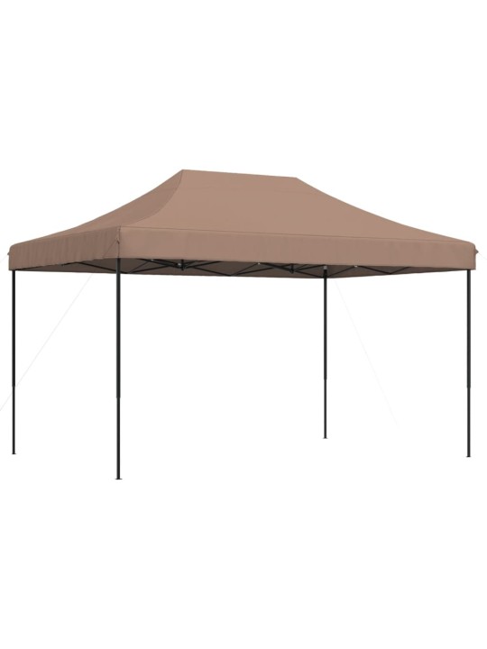 Skládací party stan pop-up hnědý 440 x 292 x 315 cm