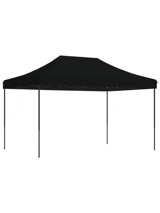 Skládací party stan pop-up černý 440 x 292 x 315 cm