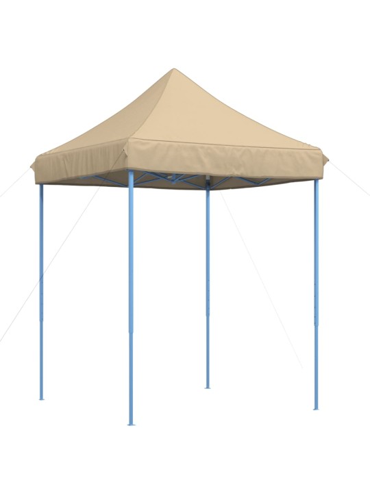 Skládací party stan pop-up béžový 200 x 200 x 306 cm