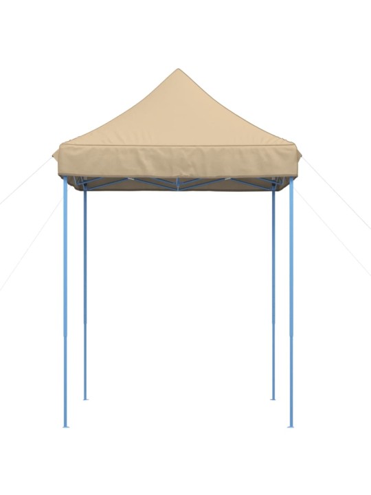 Skládací party stan pop-up béžový 200 x 200 x 306 cm