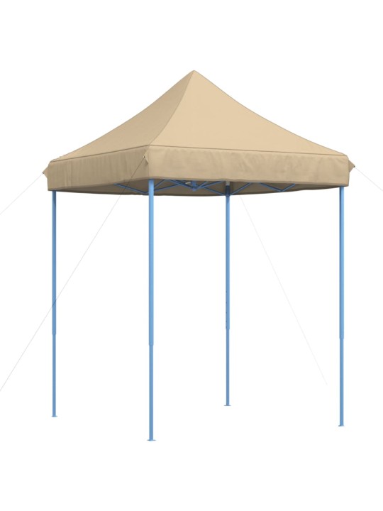 Skládací party stan pop-up béžový 200 x 200 x 306 cm