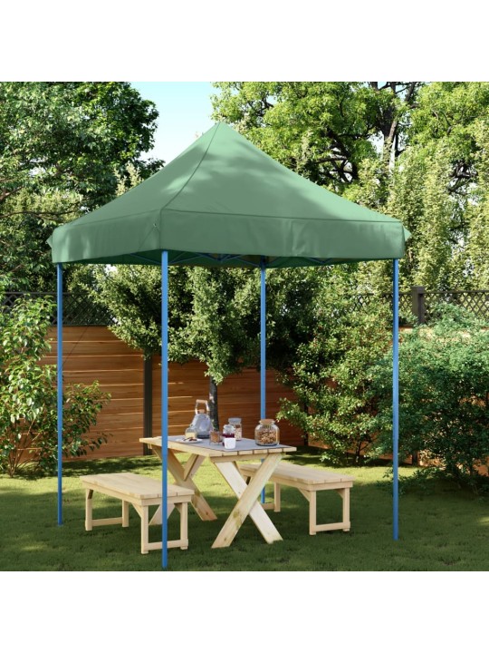 Skládací party stan pop-up zelený 200 x 200 x 306 cm
