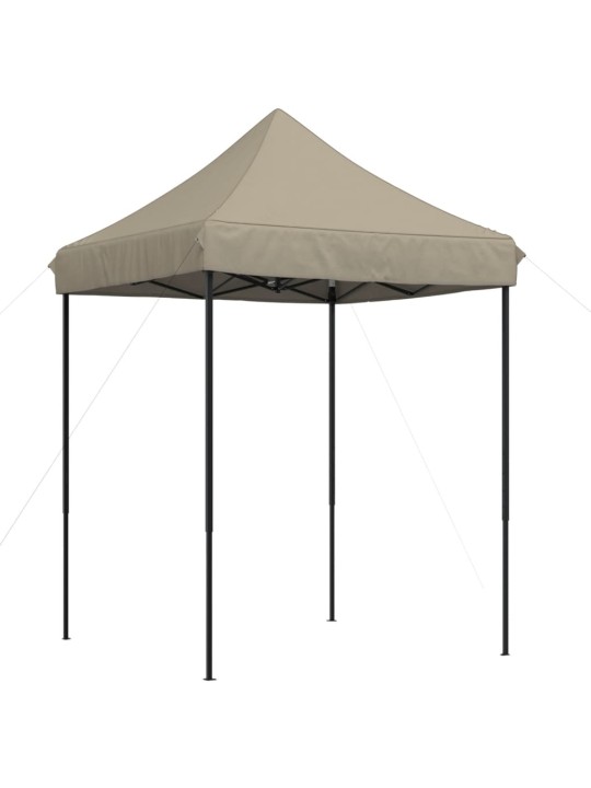 Skládací party stan pop-up taupe 200 x 200 x 306 cm