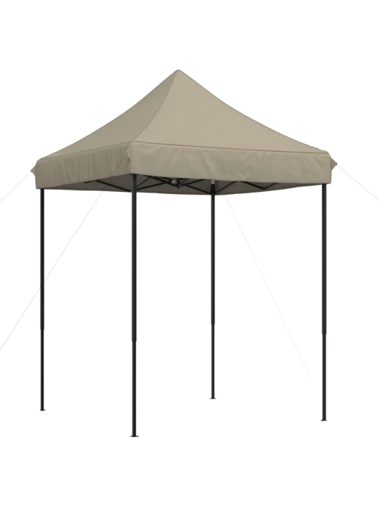 Skládací party stan pop-up taupe 200 x 200 x 306 cm