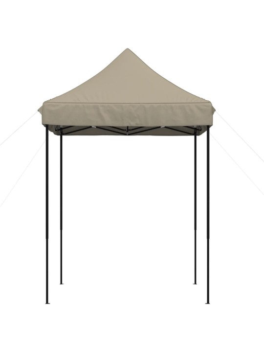Skládací party stan pop-up taupe 200 x 200 x 306 cm