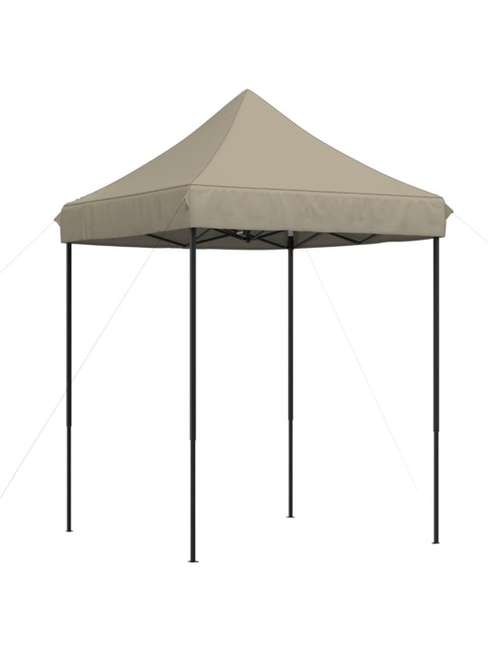 Skládací party stan pop-up taupe 200 x 200 x 306 cm