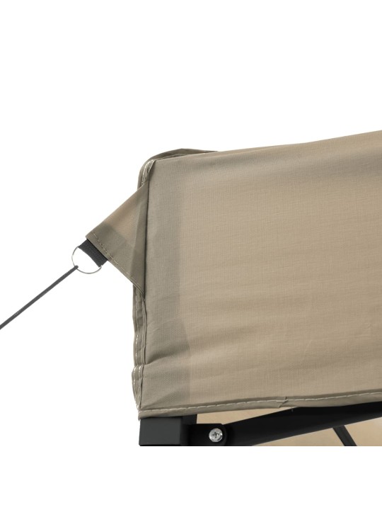 Skládací party stan pop-up taupe 200 x 200 x 306 cm