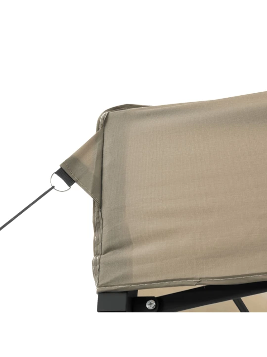 Skládací party stan pop-up taupe 200 x 200 x 306 cm