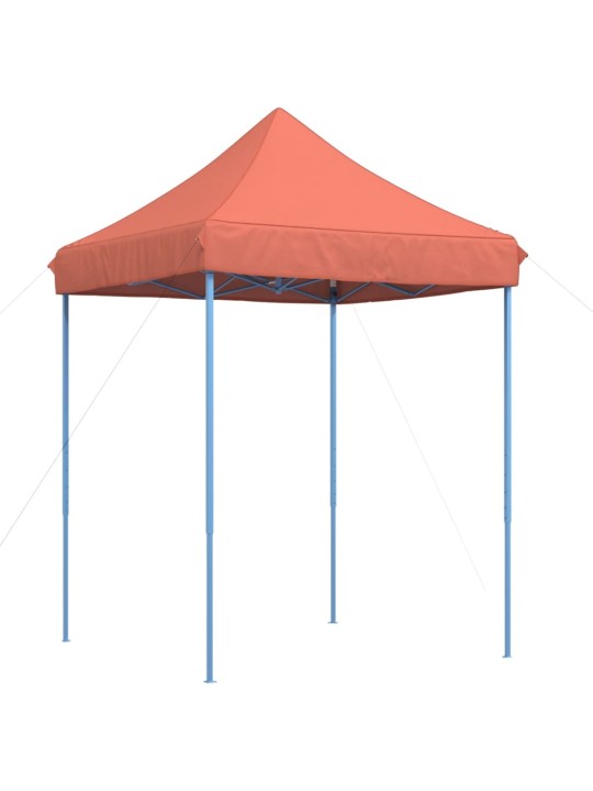 Skládací party stan pop-up terakota 200 x 200 x 306 cm