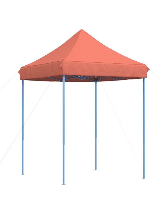 Skládací party stan pop-up terakota 200 x 200 x 306 cm