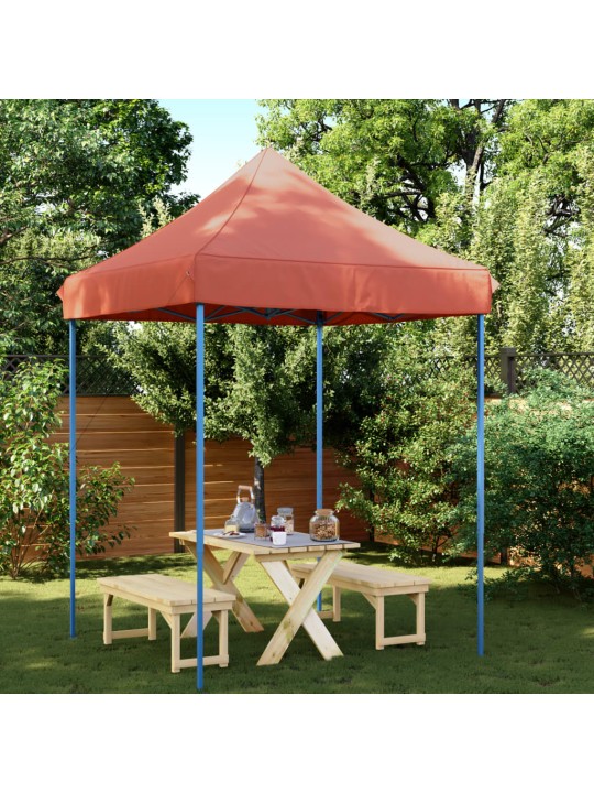 Skládací party stan pop-up terakota 200 x 200 x 306 cm