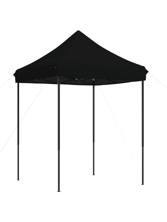 Skládací party stan pop-up černý 200 x 200 x 306 cm