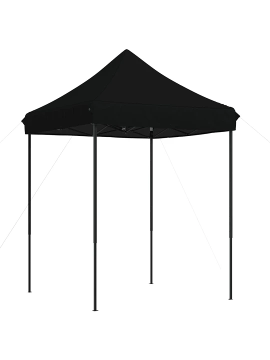 Skládací party stan pop-up černý 200 x 200 x 306 cm