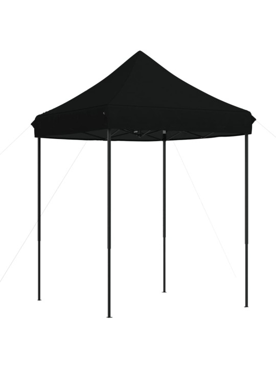Skládací party stan pop-up černý 200 x 200 x 306 cm