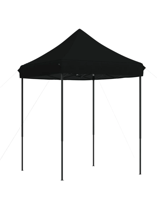 Skládací party stan pop-up černý 200 x 200 x 306 cm