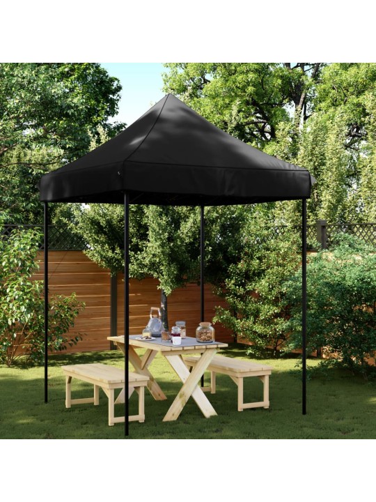 Skládací party stan pop-up černý 200 x 200 x 306 cm