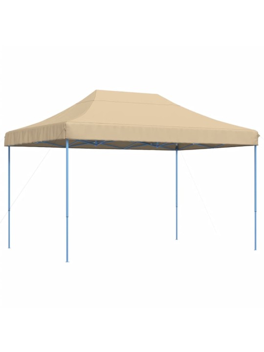 Skládací party stan pop-up béžový 410 x 279 x 315 cm