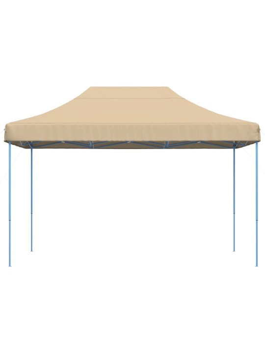 Skládací party stan pop-up béžový 410 x 279 x 315 cm