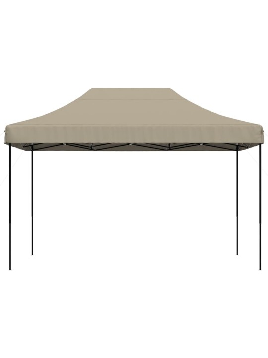 Skládací party stan pop-up taupe 410 x 279 x 315 cm