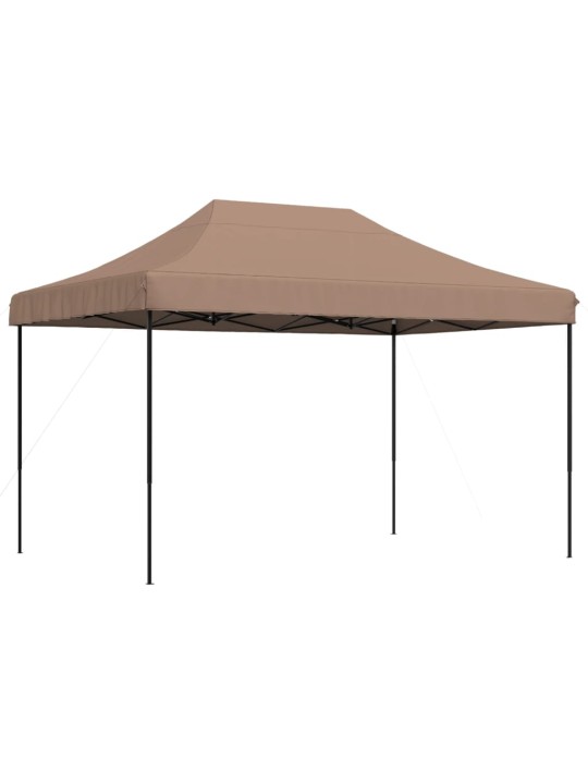 Skládací party stan pop-up hnědý 410 x 279 x 315 cm