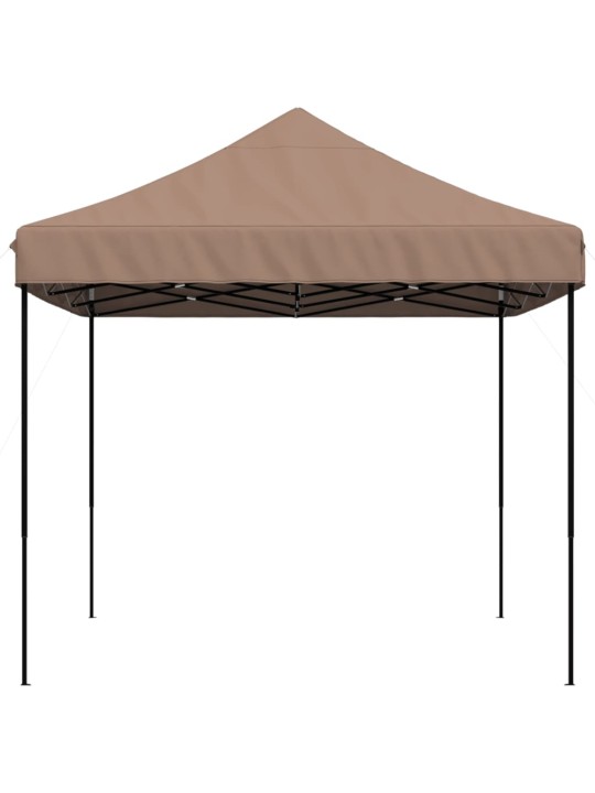 Skládací party stan pop-up hnědý 410 x 279 x 315 cm