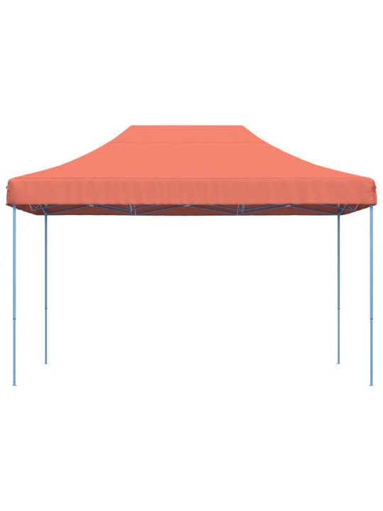 Skládací party stan pop-up terakota 410 x 279 x 315 cm